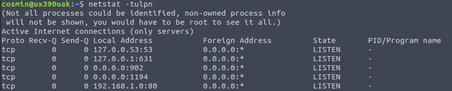 server accessible only from the local network