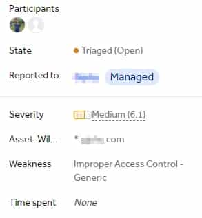 HackerOne bug for Improper Access Control